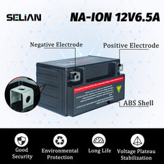 12V 6.5Ah motorcycle battery