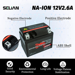 12V 2.6ah motorcycle battery