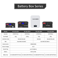 Selian Energy Factory Price Solar Lifepo4 Battery 16S 48V 105Ah Household Energy Storage Lithium Lifepo4 Battery Pack Box