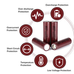 18650 3.7V 2000mAh NMC Rechargeable 3C -5C Discharge Rate Power Battery Cells