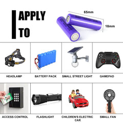 18650 3.7V NMC 3000mah Grade A Rechargeable Battery Cells