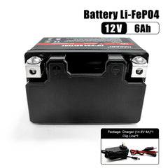 Power Energy LiFePO4 12V 6Ah Rechargeable Battery Pack Built in BMS for Power Electrical Solar System, RV, Boat
