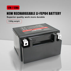 12V 12A Power Energy LiFePO4 Rechargeable Lithium Battery Pack Built in BMS for for solar system Home Energy Storage