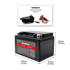 12V 12A Power Energy LiFePO4 Rechargeable Lithium Battery Pack Built in BMS for for solar system Home Energy Storage