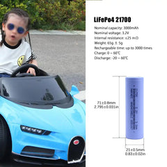 21700 Lifepo4 3000mah 3.2V LFP Rechargeable Battery cell