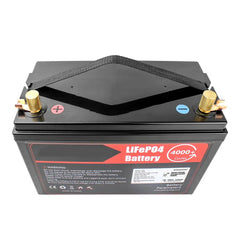 12V 100Ah Lifepo4 Rechargeable Battery Pack Build in BMS With BT 14.6V 10A Charger For Boat RV Fish Finder
