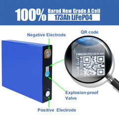 CATL Lifepo4 3.2V 173Ah Grade A Battery 6000+Cycle life Original Rechargeable Cells For DIY 12V 24V 36V 48V Solar RV EV