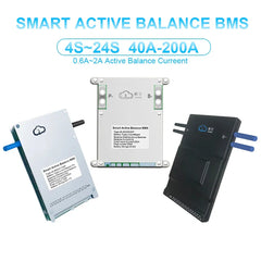 EU Stock JK Bms Active Balance Bms 4S 8S 12S 16S 20S 24S Smart Bluetooth Bms 60A 80A 100A 150A 200A for Lifepo4 Li-Ion Lto Battery