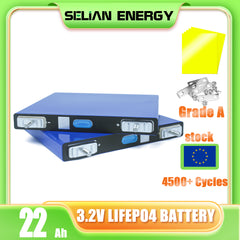 Grade A EVE LF22K 22Ah LiFePO4 3.2V Cell Rechargeable LFP Prismatic Battery Cells For home energy storage system DDP shipping