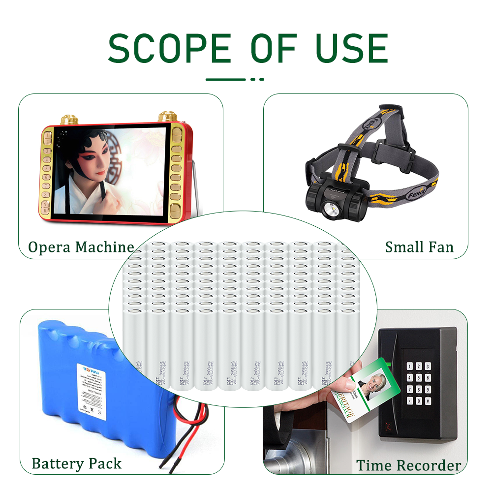 21700-30T 3.6V 3000mah Cylindrical Rechargeable Li Ion Battery 1C-3C Discharge Cell For Flashlight Solar System OEM/ODM Accept