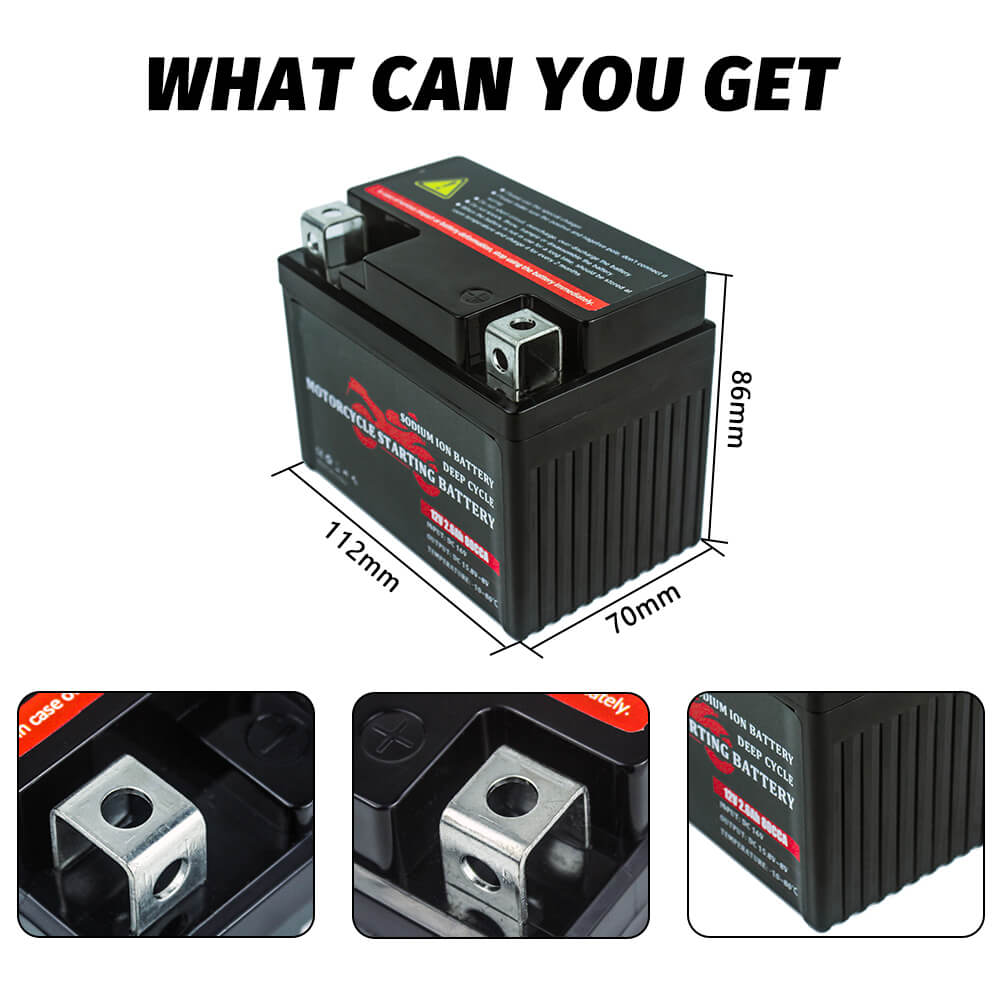 12V 2.6ah motorcycle battery