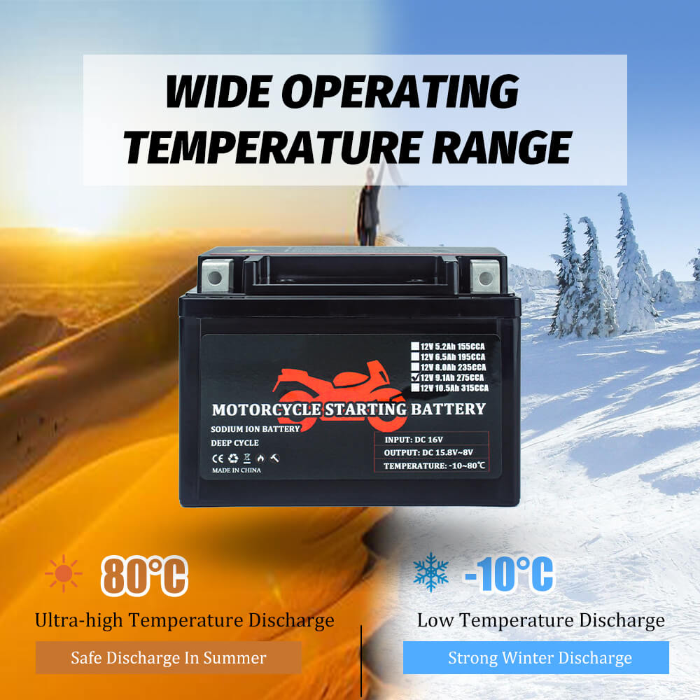 12V 9.1Ah motorcycle battery