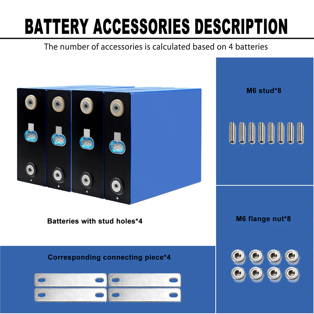 ❤️Big Promotion 3.2V CATL 280Ah Grade A LiFePO4 Battery Cell Cycles Life 6000+ 4-16PCS For DIY 12V 24V 48V Boat Solar System RV EV