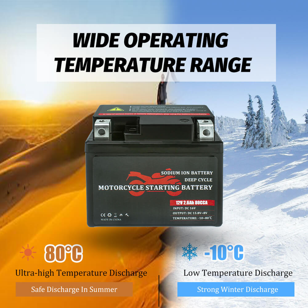 12V 2.6ah motorcycle battery