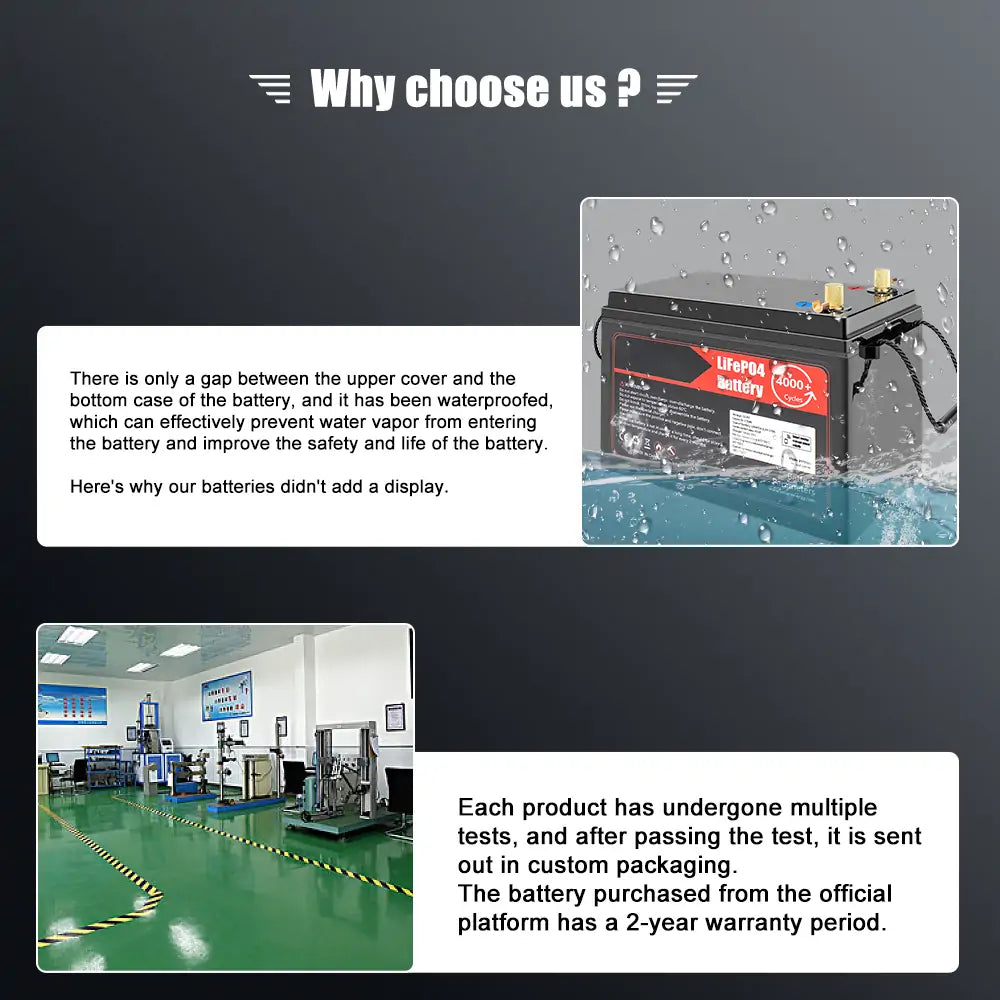 12V 170Ah Lifepo4 Rechargeable Battery Pack Bluetooth BMS With 14.6V 10A Charger For Solar System, RV, Boat