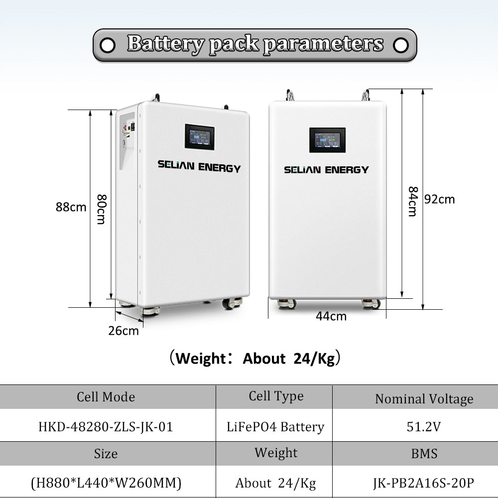 2025 New Upgraded Battery Kit Box With Handle and JK BMS 48V 280ah Box For Diy 280Ah 314Ah Lifepo4 Battery Pack