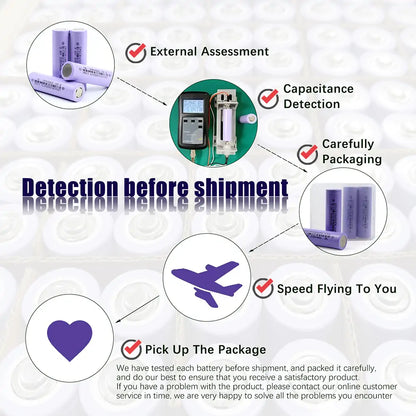 18650 3.7V 3350mAh Rechargeable Lithium-ion Battery Cells