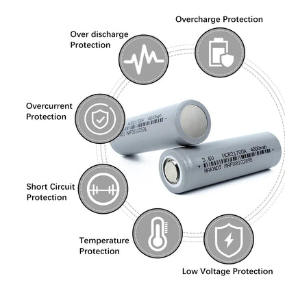 21700 3.7V 4800mAh Rechargeable Lithium-ion High Power Battery Cells