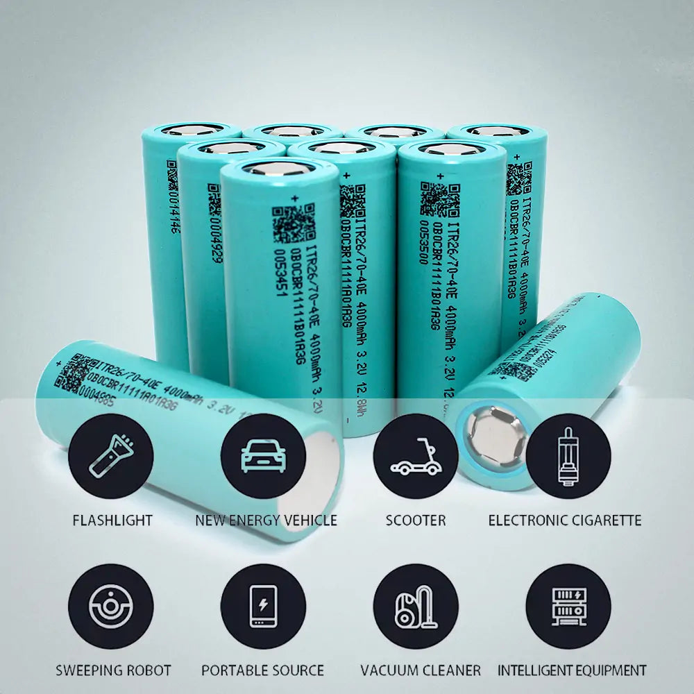 Lifepo4 26700 3.2V 4000mAh Rechargeable Battery 3C-5C Discharge For DIY 12V Battery Pack