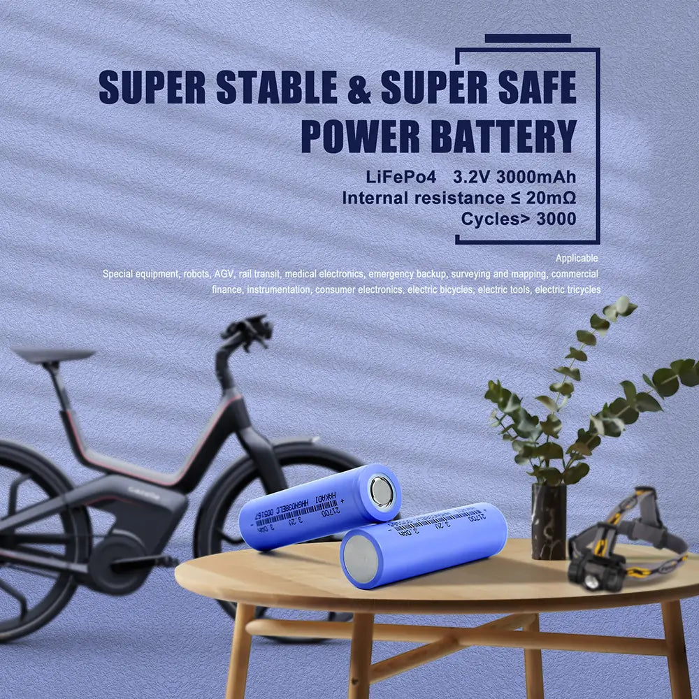 21700 Lifepo4 3000mah 3.2V LFP Rechargeable Battery cell