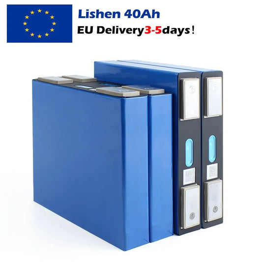 EU STOCK ! Lishen 40Ah 3.2V 6C High Rate Lifepo4 Battery 5000+Cycle life Rechargeable for RV EV Scooter Solar System DIY Battery Pack