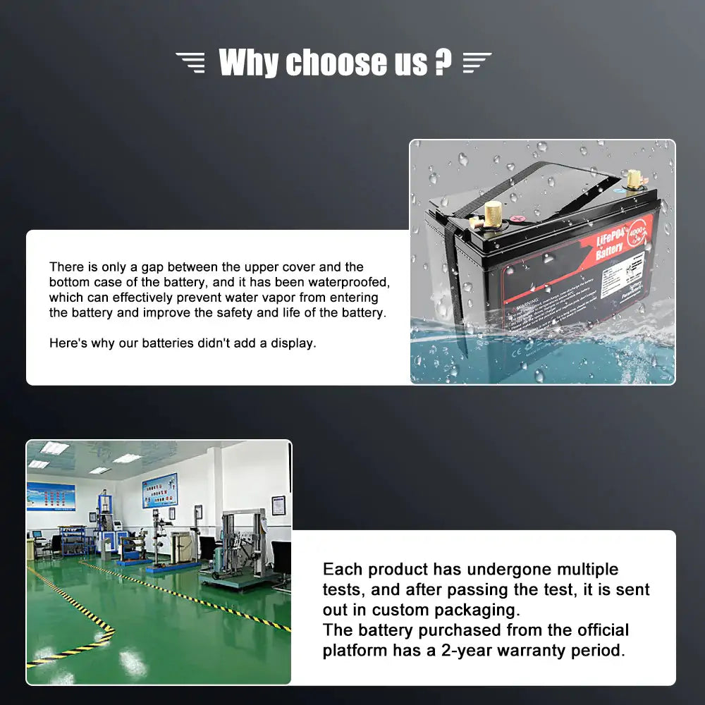 12V 100Ah Lifepo4 Rechargeable Battery Pack Build in BMS With BT 14.6V 10A Charger For Boat RV Fish Finder