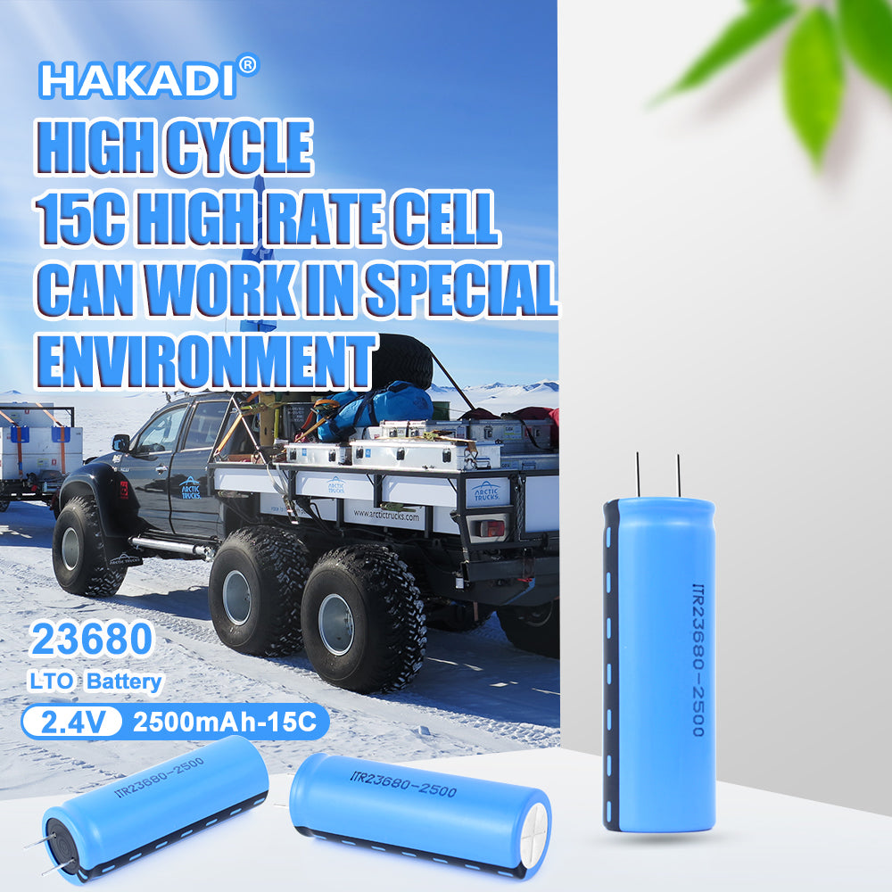 High C Rating 23680 2.4V 2500mah Rechargeable Battery Cell Cylindrical Lithium LTO Battery for Powerwall Grid Medical Equipment