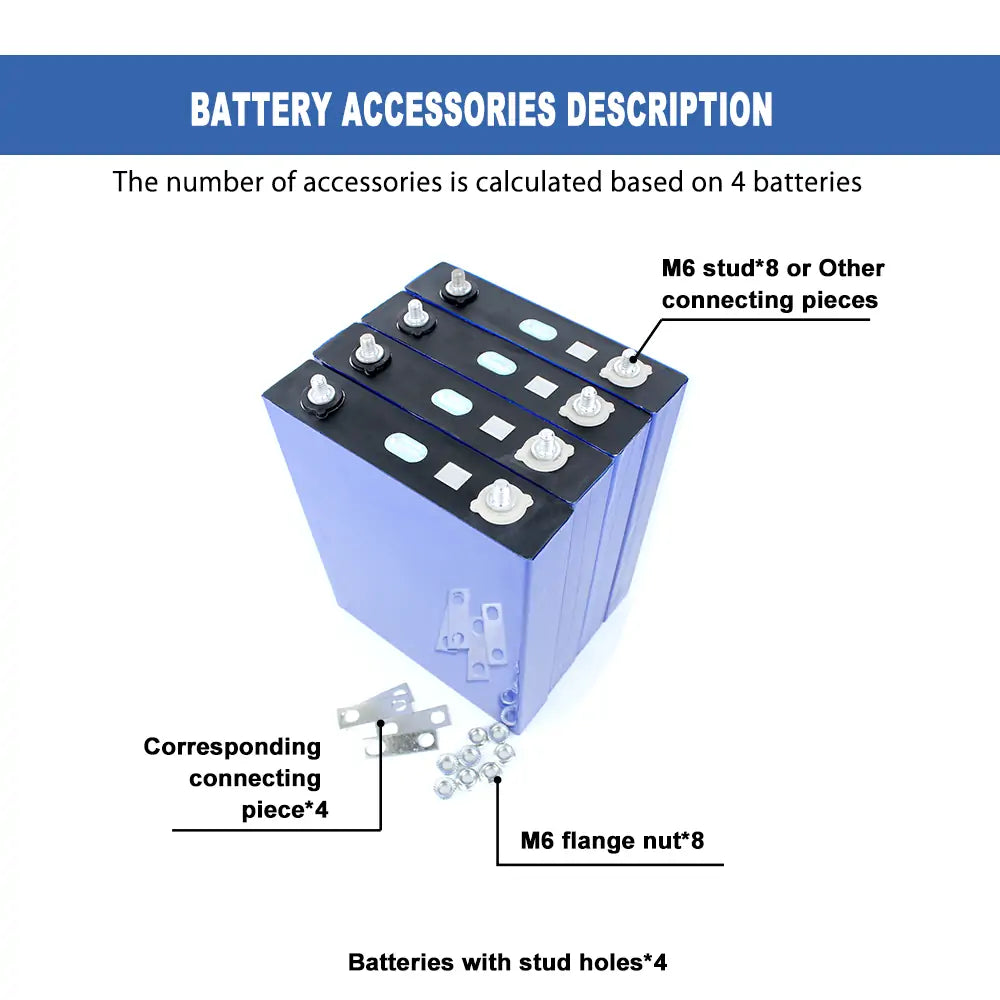 CALB 3.2V 163Ah 4PCS LiFePO4 Battery Cells Cycle life 3500+Rechargeable For DIY 12V/24V/36V/48V Solar Energy Storage Battery Pack