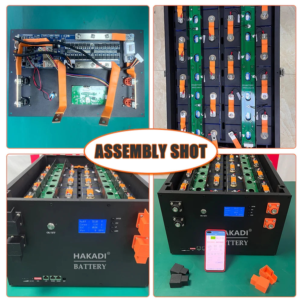 51.2V Fully Assembled Lifepo4 Battery Pack 10-15Kwh 16S 280ah 314ah LFP Battery 200A BMS For Home Power,Solar Energy