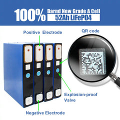 GOTION 3.2V 52A Lifepo4 Battery Brand New Grade A Cells For Solar Energy Storage RV EV Boat DIY 12V 24V 48V Battery