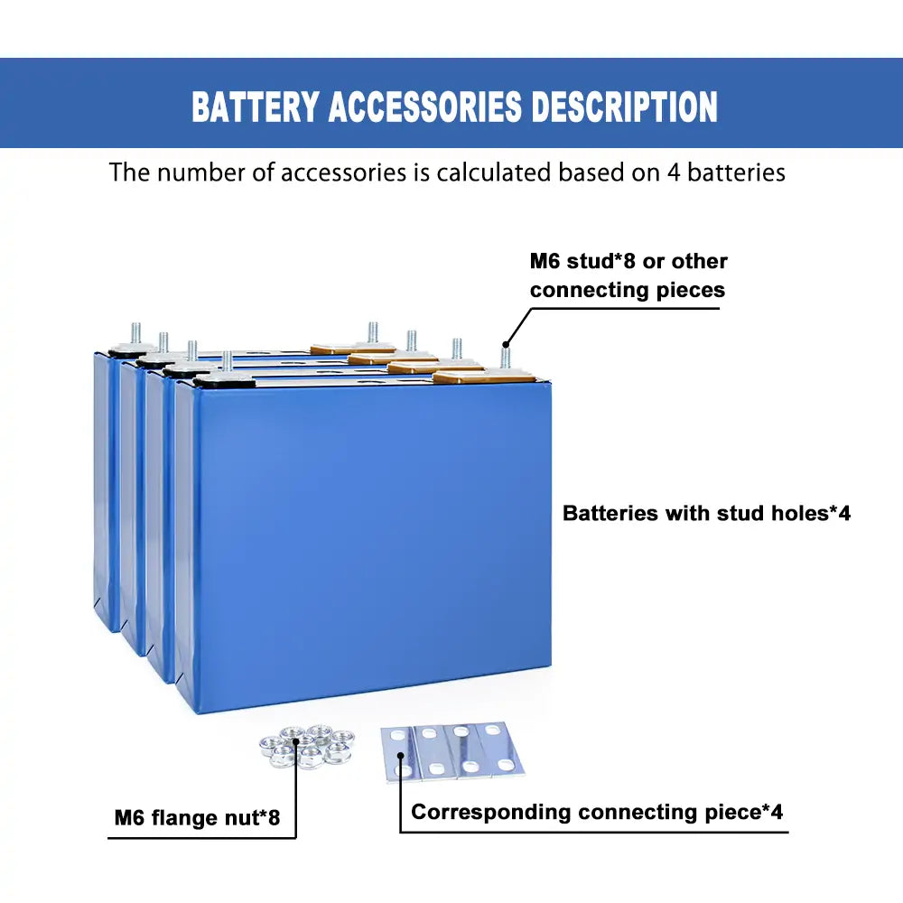 GOTION 3.2V 52A Lifepo4 Battery Brand New Grade A Cells For Solar Energy Storage RV EV Boat DIY 12V 24V 48V Battery