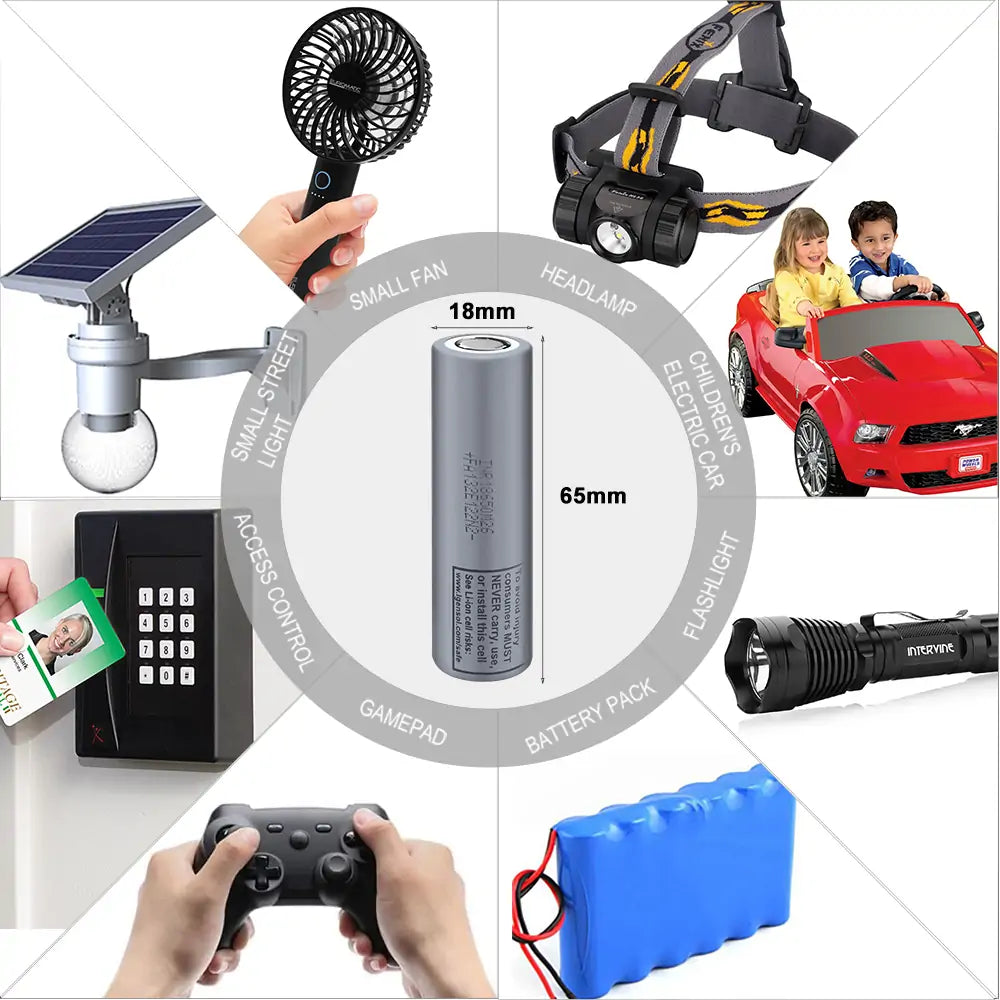 INR18650-M26 3.6V 2600mah Cylindrical Rechargeable Battery Cell For DIY Battery pack Toys E-bike Scooter