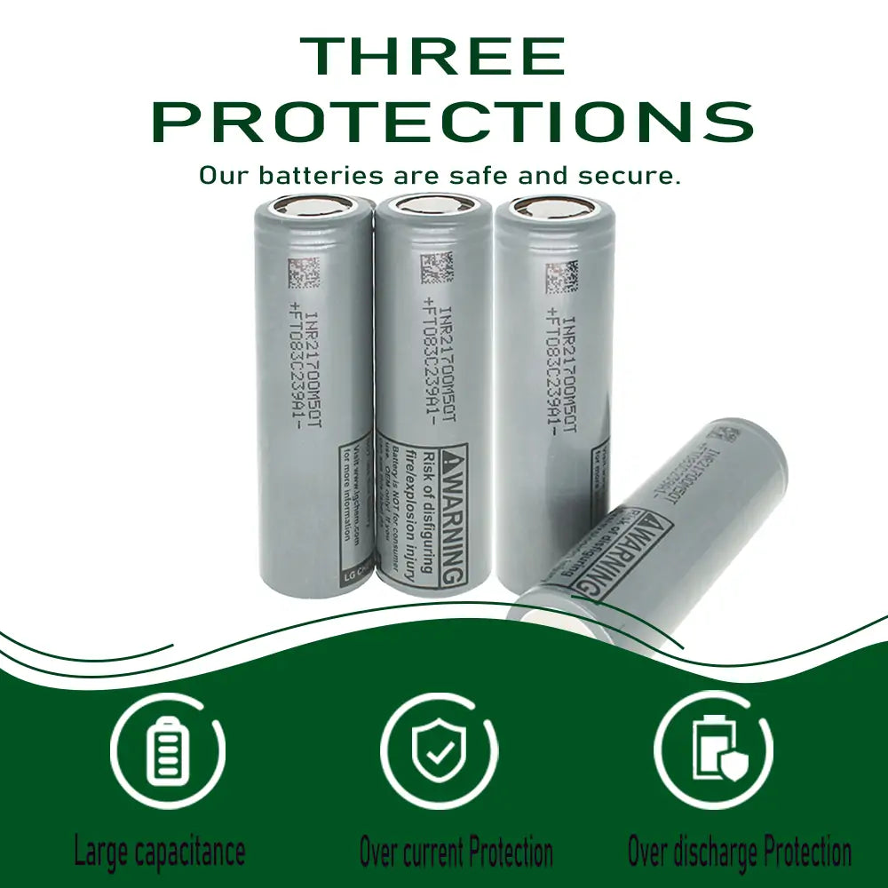INR21700-M50T 3.6V 5000mah 100% Original Grade A NMC Rechargeable Lithium ion Battery Cell