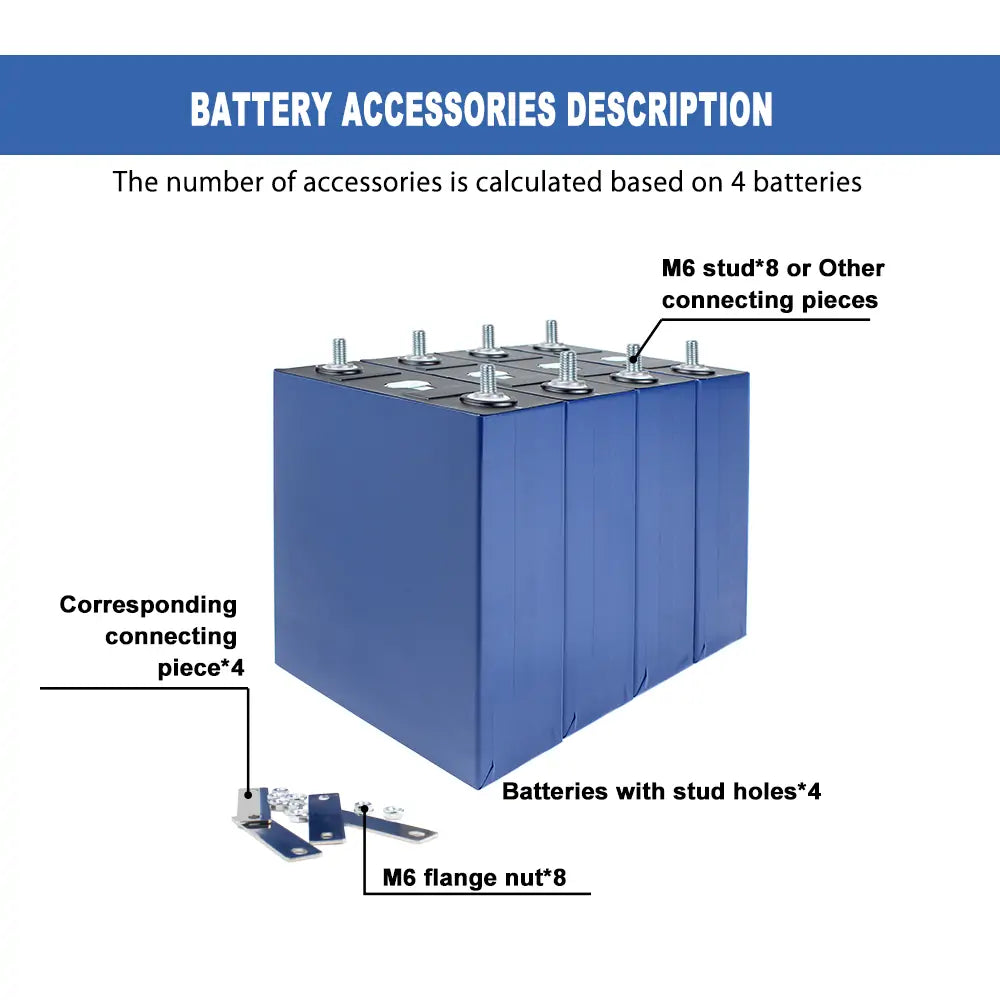 LiFePO4 CALB 3.2V 280Ah Grade A Battery Cells 9000+Cycle life Rechargeable For Solar Energy System Boat Power Supply